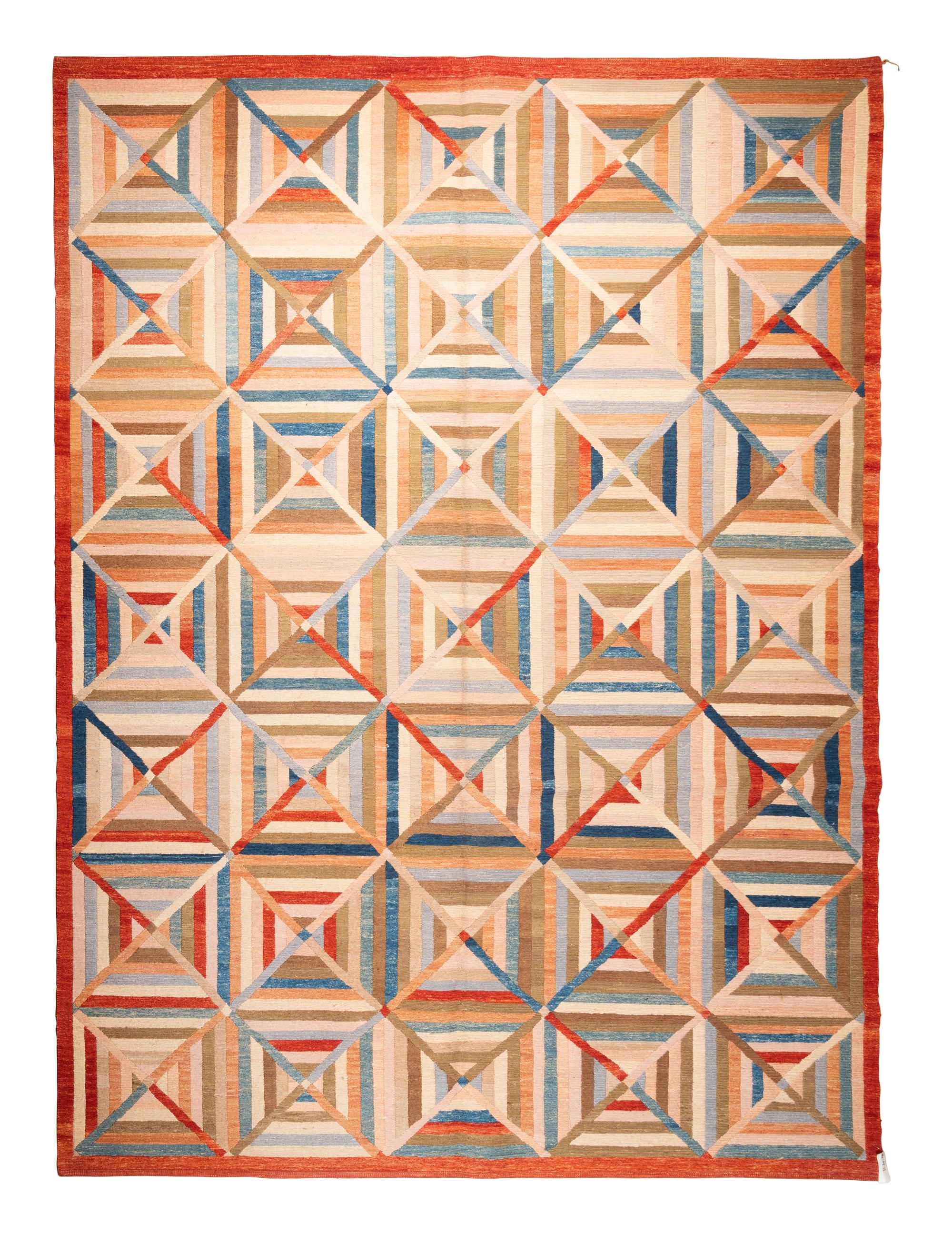 A Modern Soumak Wool Rug