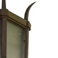 A Wrought Iron Light Fixture 15" W x 15" D x 30" H +57" Chain — Argentina, Circa 1930