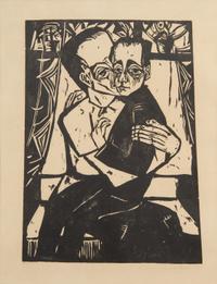 Erich Heckel, (German 1883-1970), Geschwister (from Elf Holzschnitte), 1913