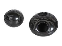 Carved Pottery Seed Jars