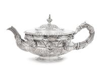 A George III Silver Warwick Vase Teapot