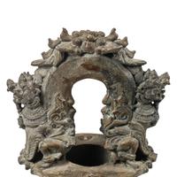 A Large Southeast Asian Patinated Bronze Bell
