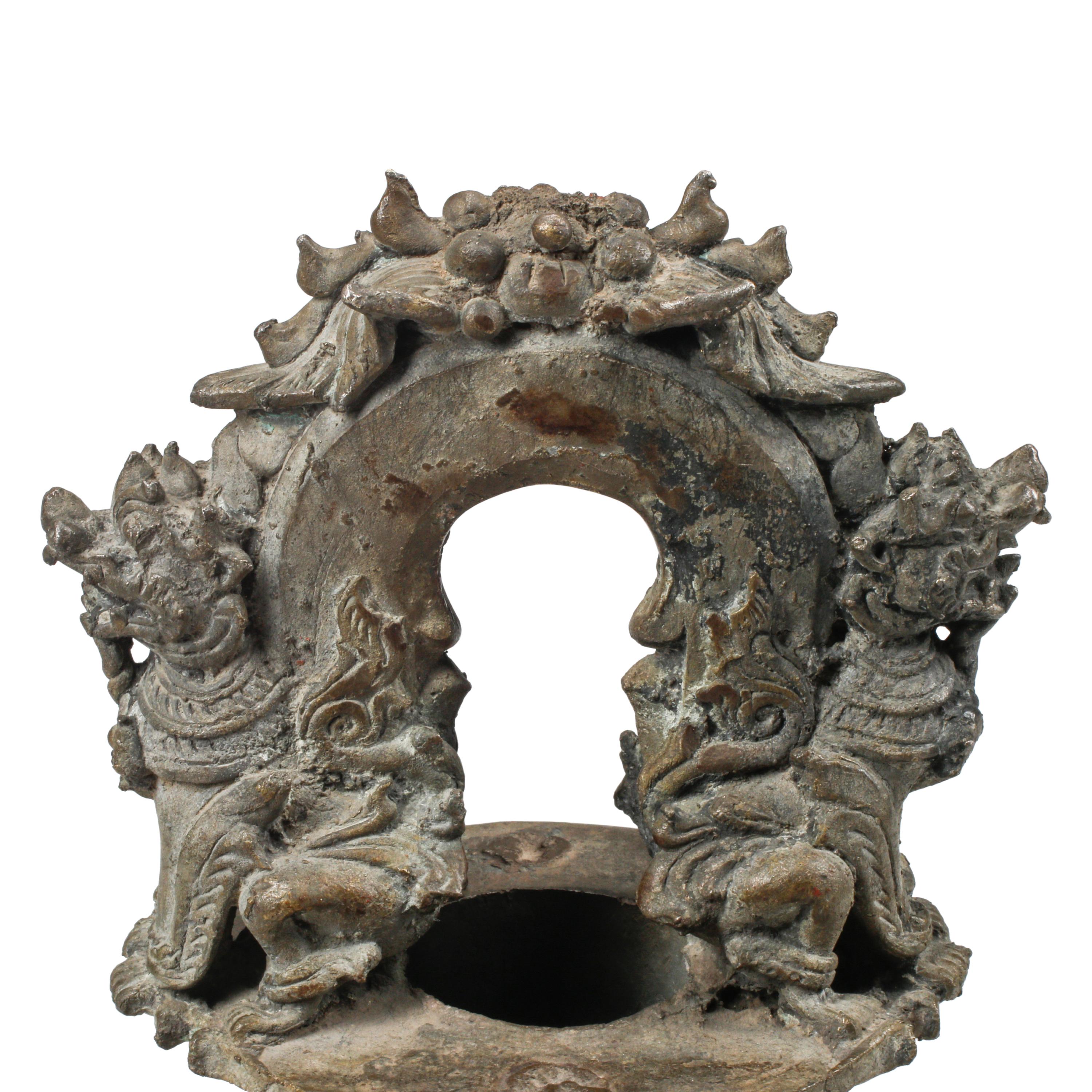 A Large Southeast Asian Patinated Bronze Bell