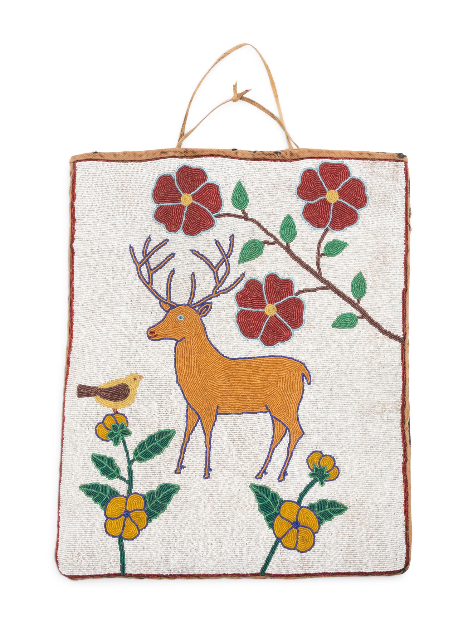 Plateau Beaded Flat Bag, Elk