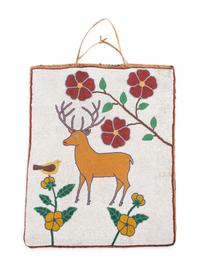 Plateau Beaded Flat Bag, Elk
