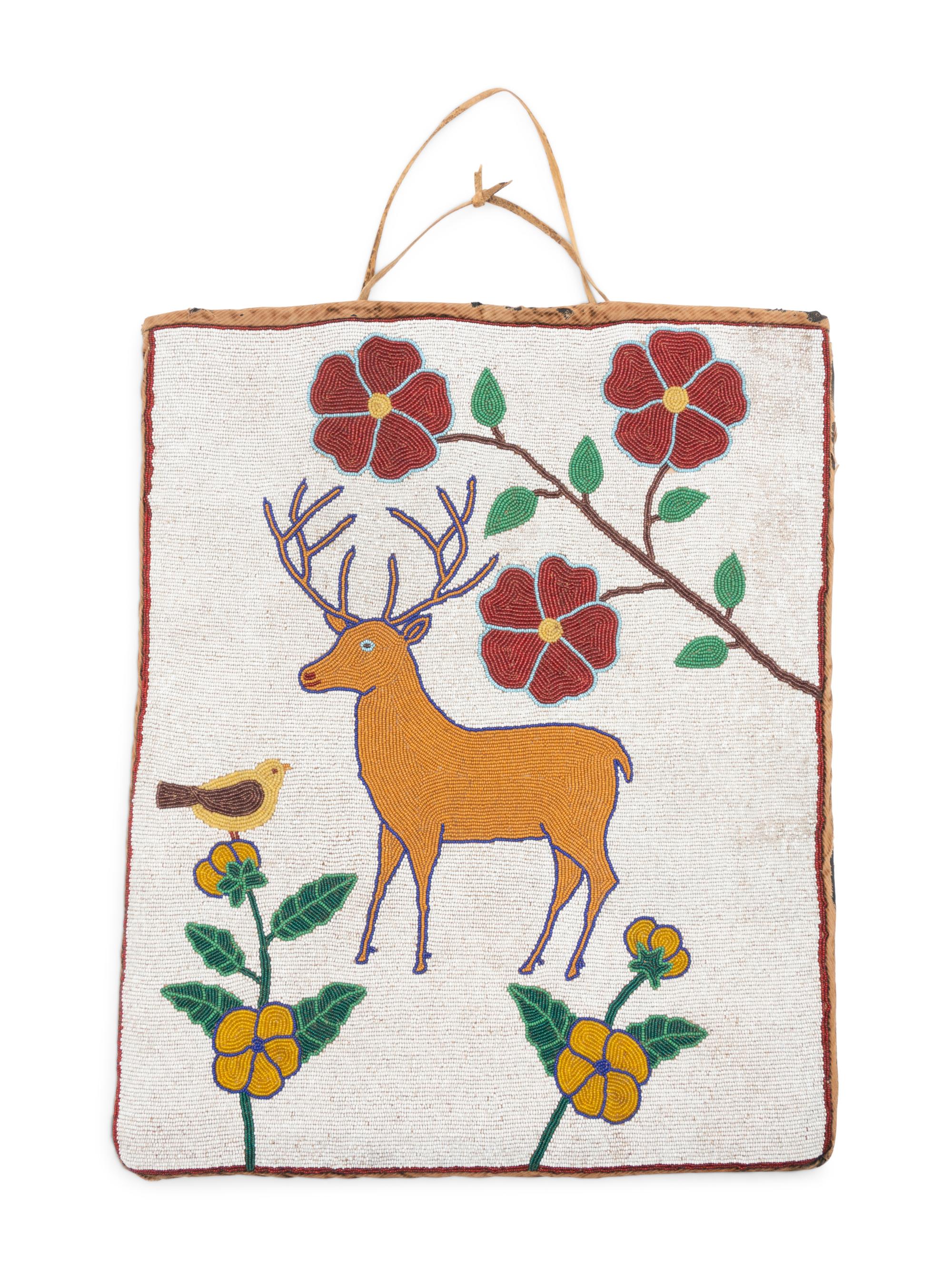 Plateau Beaded Flat Bag, Elk
