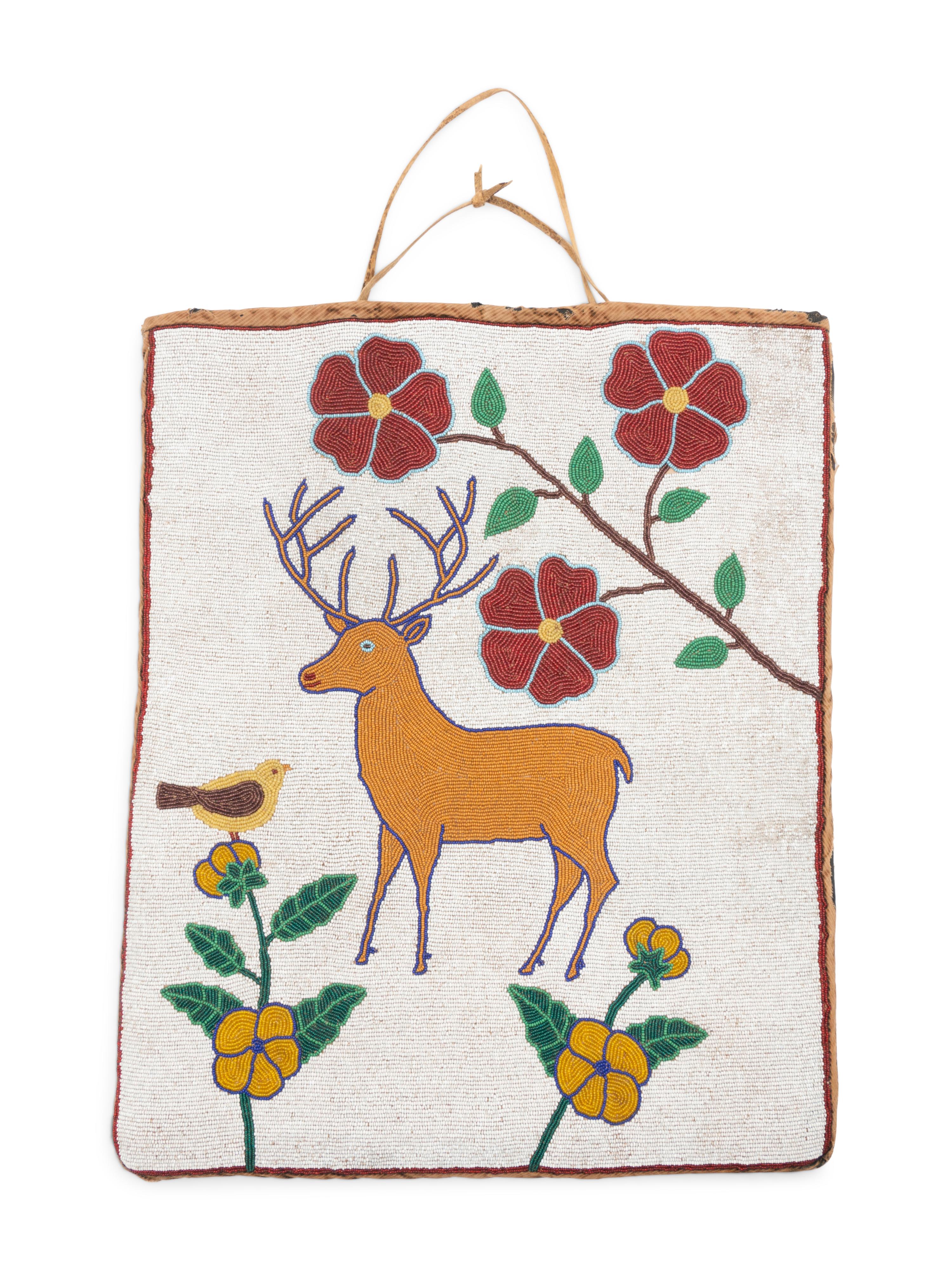 Plateau Beaded Flat Bag, Elk