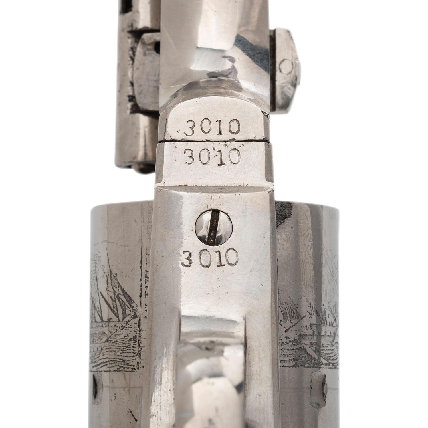 Re-Nickeled Colt Model 1871-72 Open Top Revolver