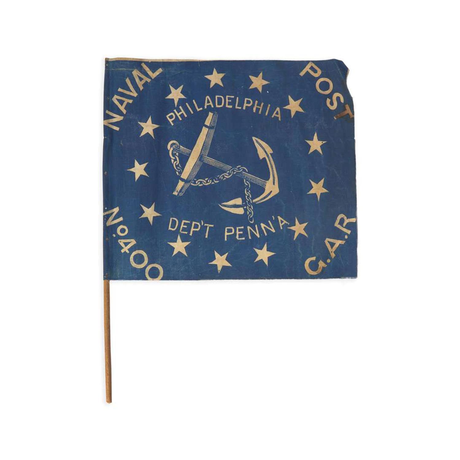 [CIVIL WAR]. A group of 21 Grand Army of the Republic Civil War Army Corps badge flags, 1870s to 1890s.