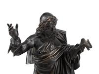 A Pair of French Patinated Bronze Figures of Gentlemen