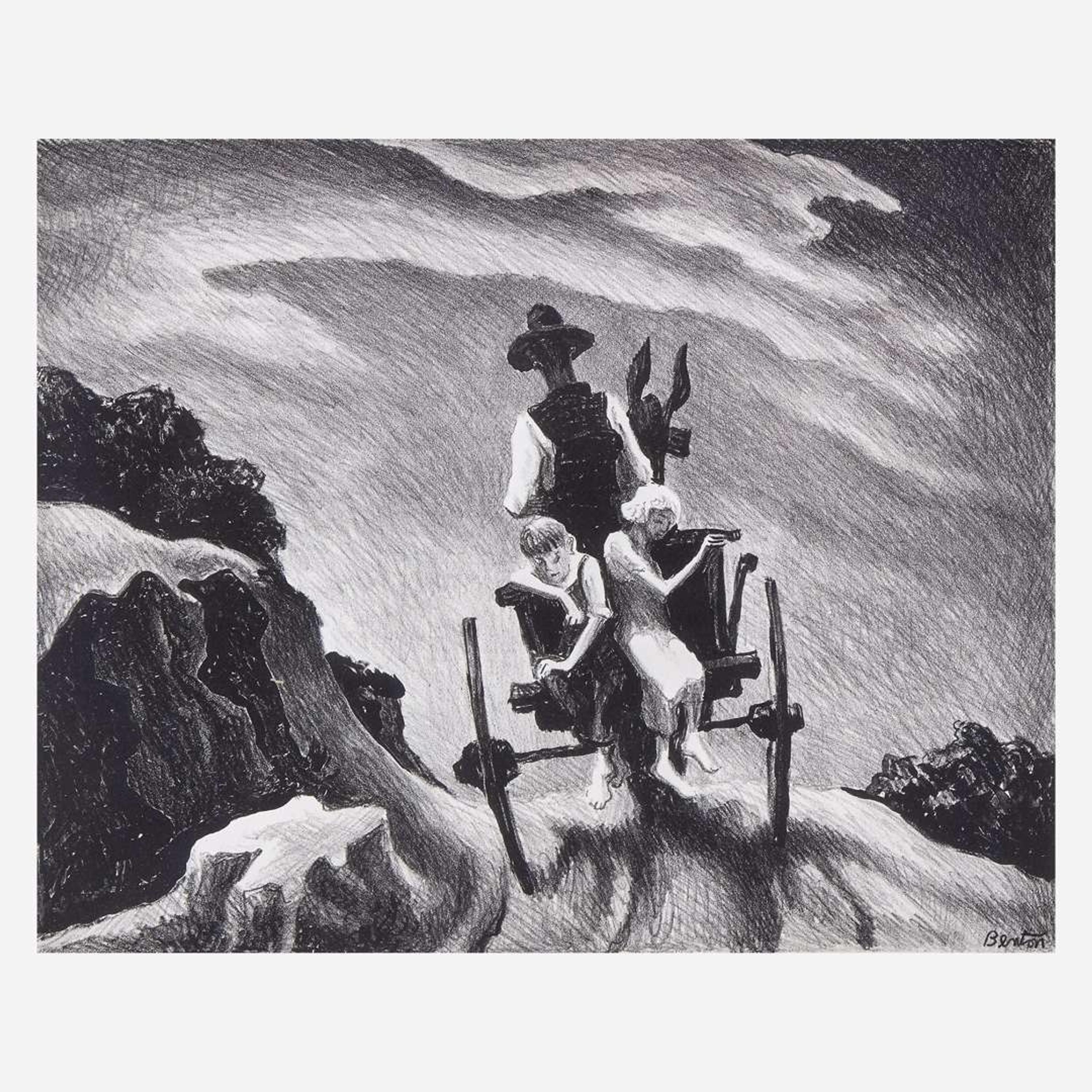 Thomas Hart Benton (American, 1889-1975) Goin' Home