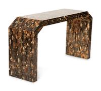 A Tesselated Horn Veneered Console Table