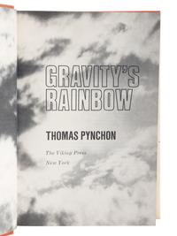 PYNCHON, Thomas (b. 1937). Gravity’s Rainbow. New York: The Viking Press, 1973.