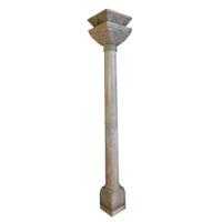 A Marble Column with Base and Capital from 900 N. Michigan Ave., Chicago, IL. 14.5" W x 14.5" D x 93" H — United States, Circa 1927