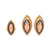 GEMSTONE AND DIAMOND SET