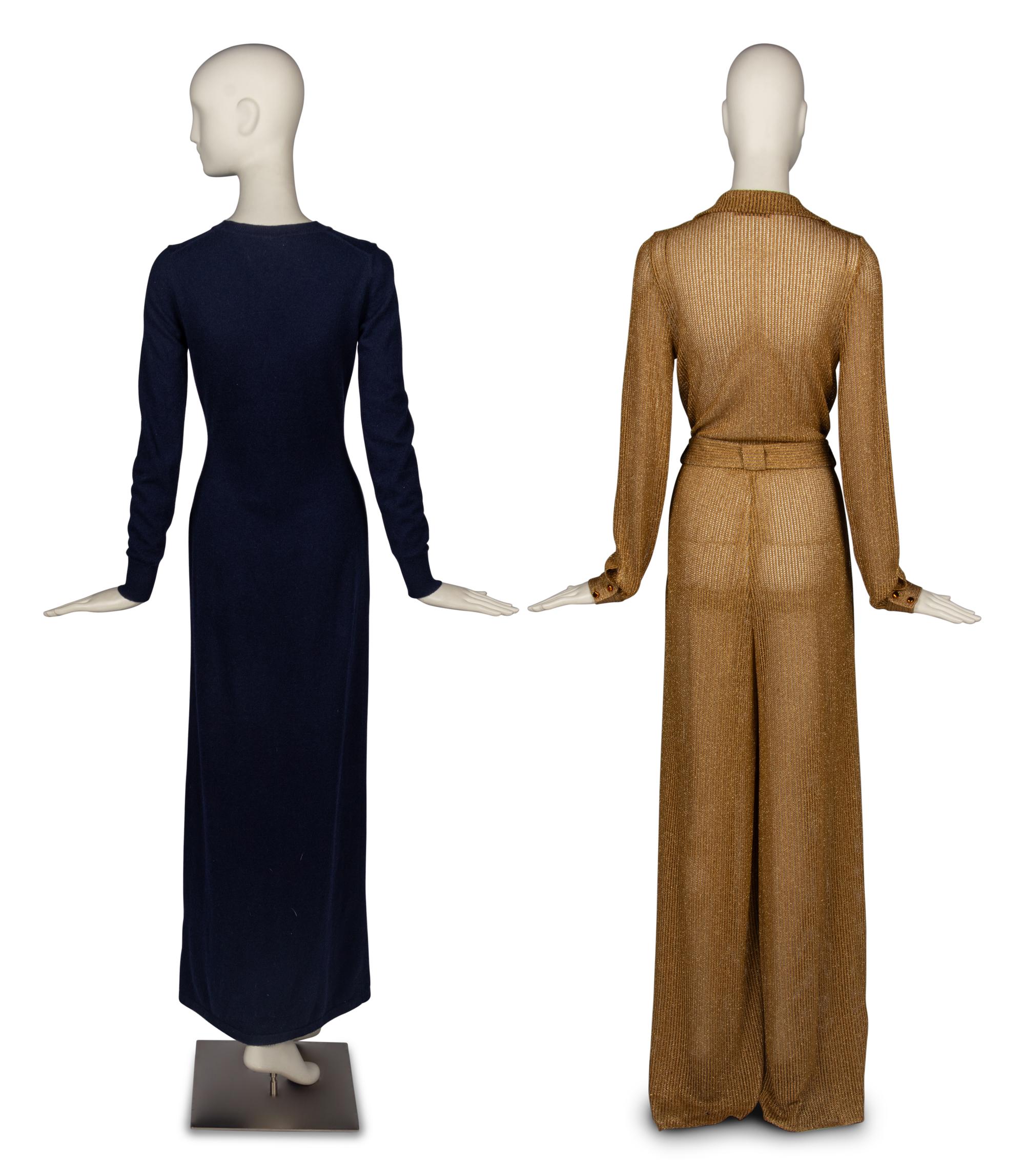 Two Knit Items, Oscar de la Renta Dress and Missoni Jumpsuit