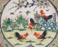 Five Chinese Export Famille Rose Porcelain Plates