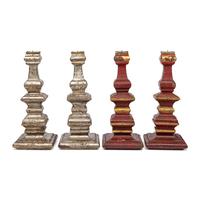 Two Pairs of Italian Painted Pricket Sticks