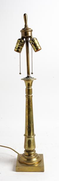 A Brass Lamp Height 12 3/4 inches. — 20TH CENTURY