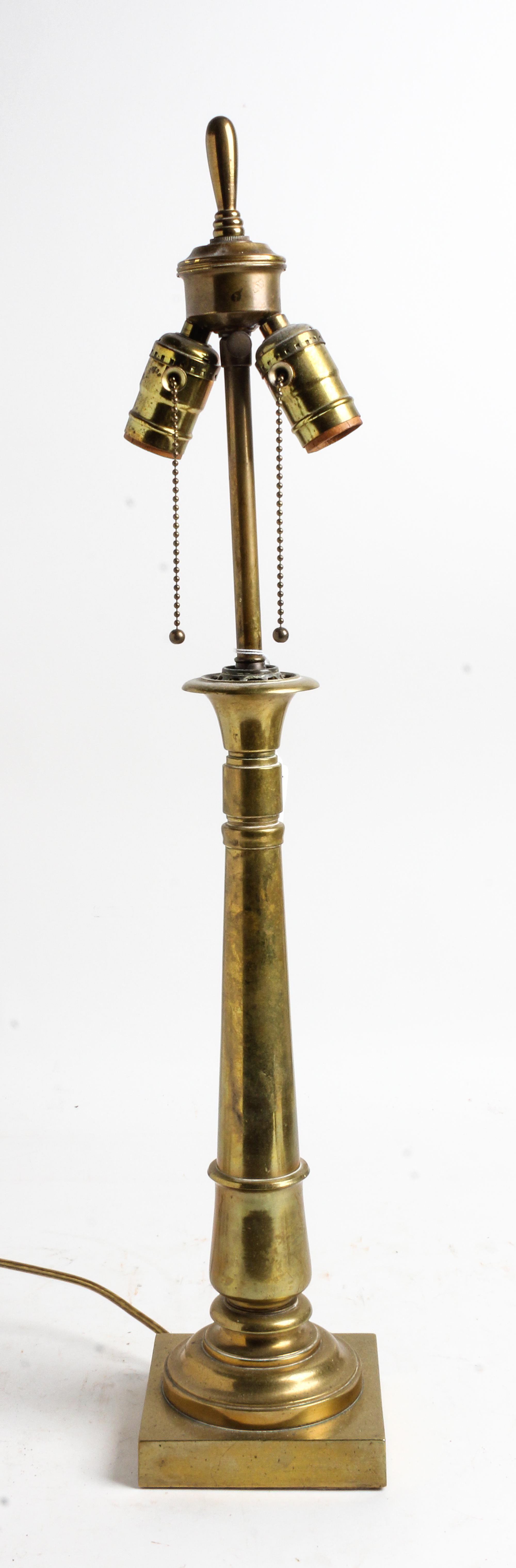 A Brass Lamp Height 12 3/4 inches. — 20TH CENTURY