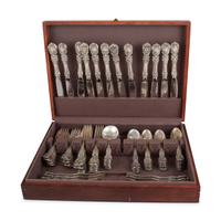 A Reed & Barton Silver Flatware Service in the "Francis I" Pattern