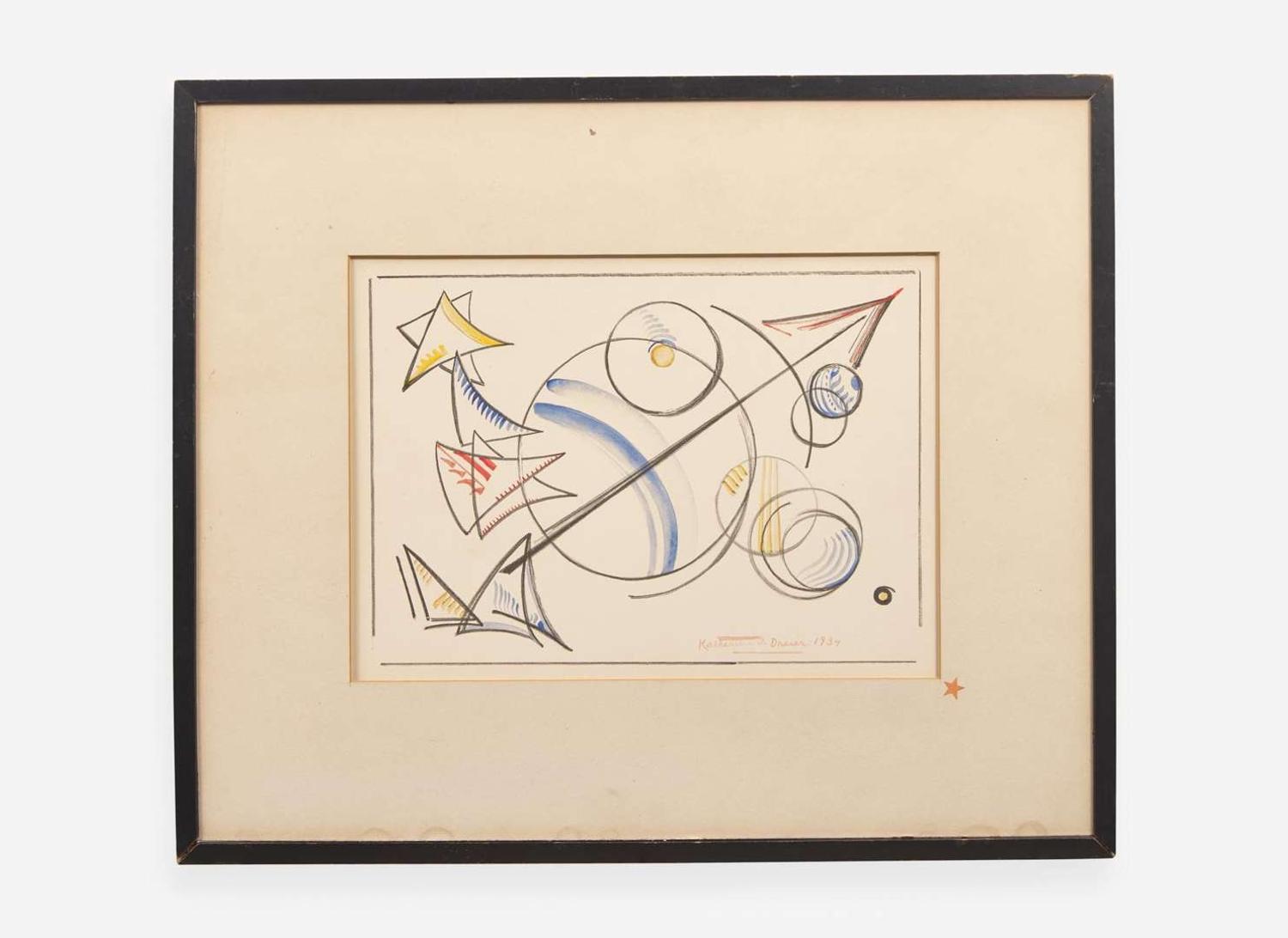 Katherine Sophie Dreier (American, 1877-1952), Three works from '1 to 40 Variations'