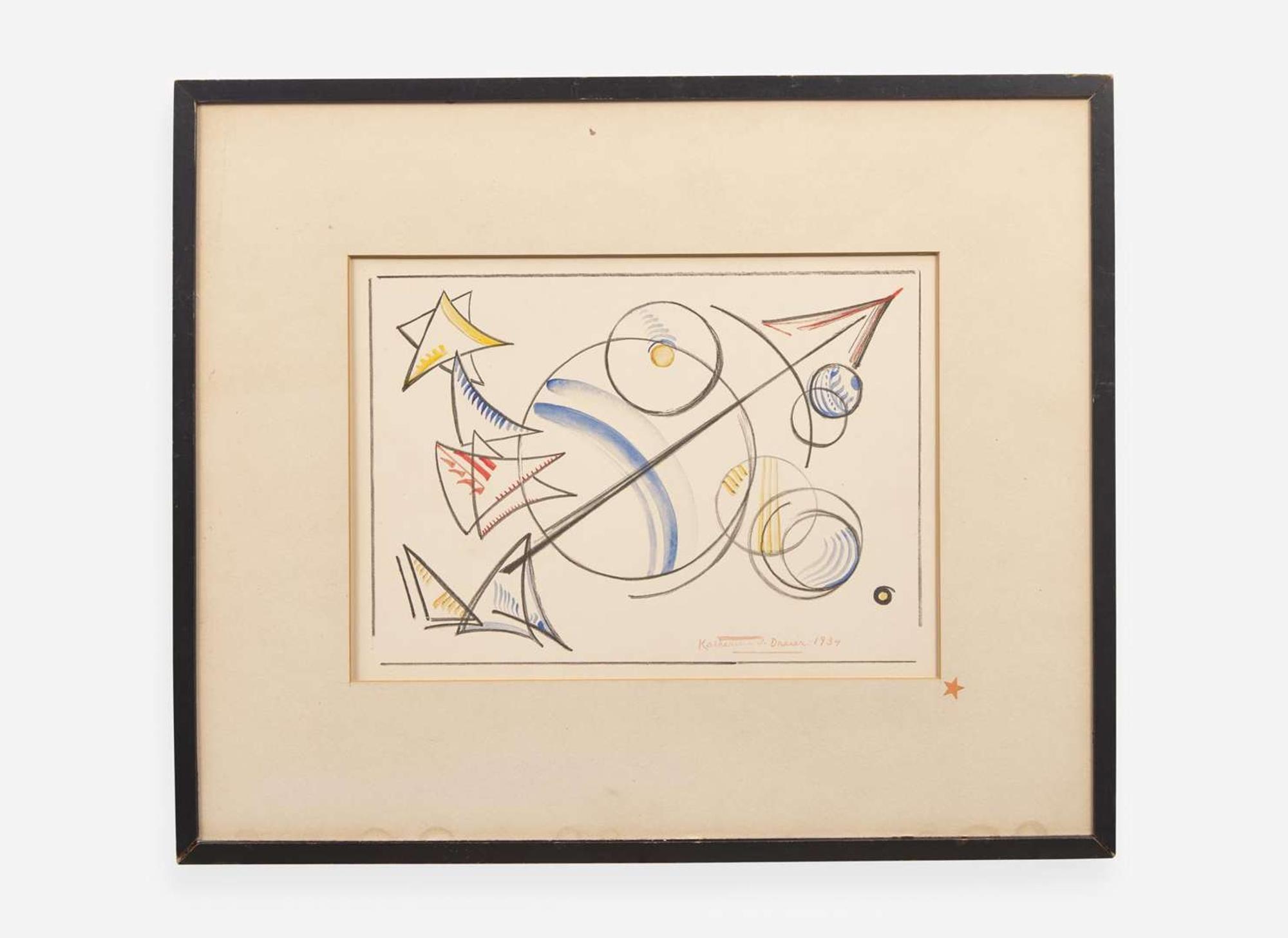 Katherine Sophie Dreier (American, 1877-1952), Three works from '1 to 40 Variations'