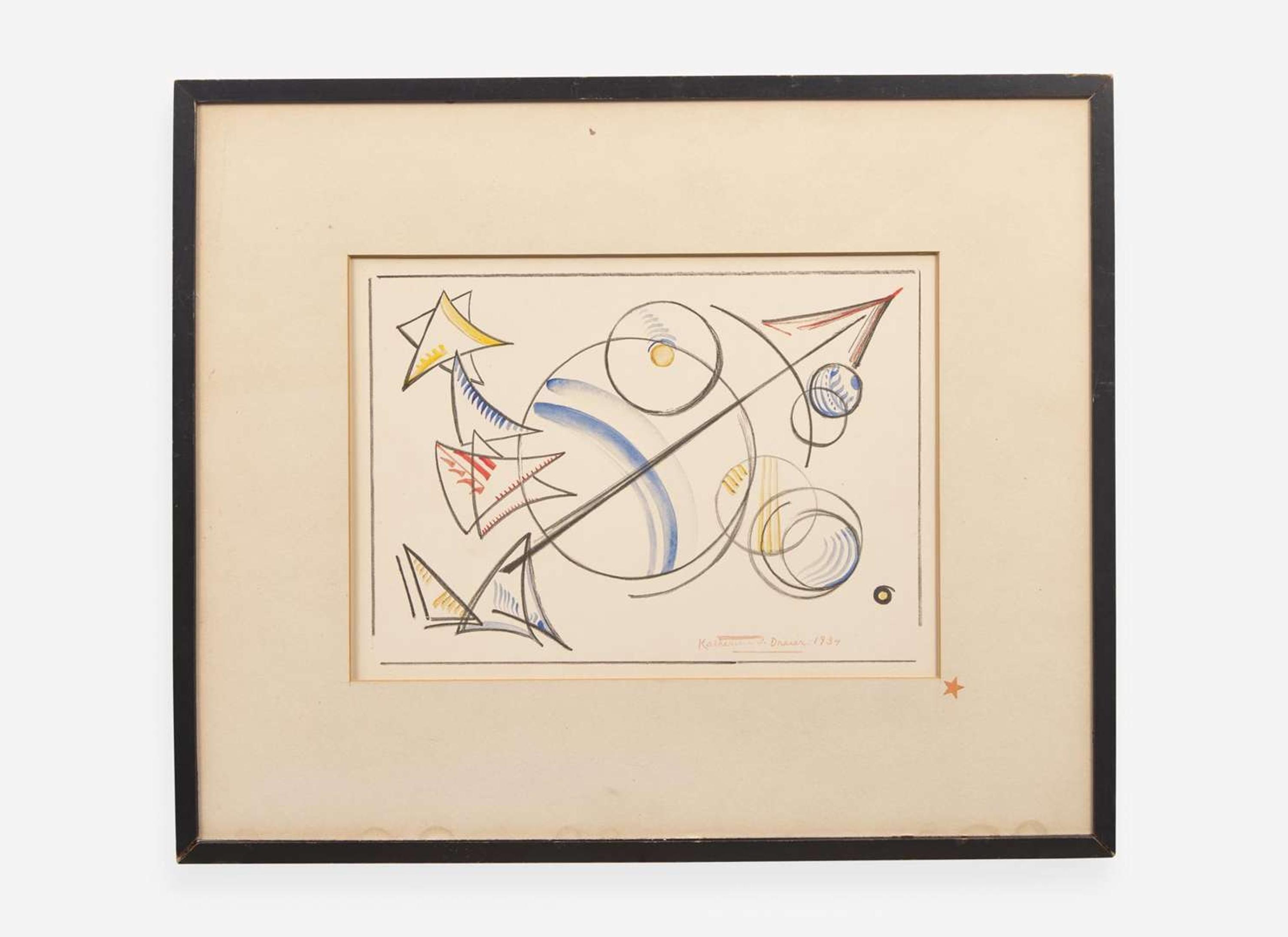 Katherine Sophie Dreier (American, 1877-1952), Three works from '1 to 40 Variations'