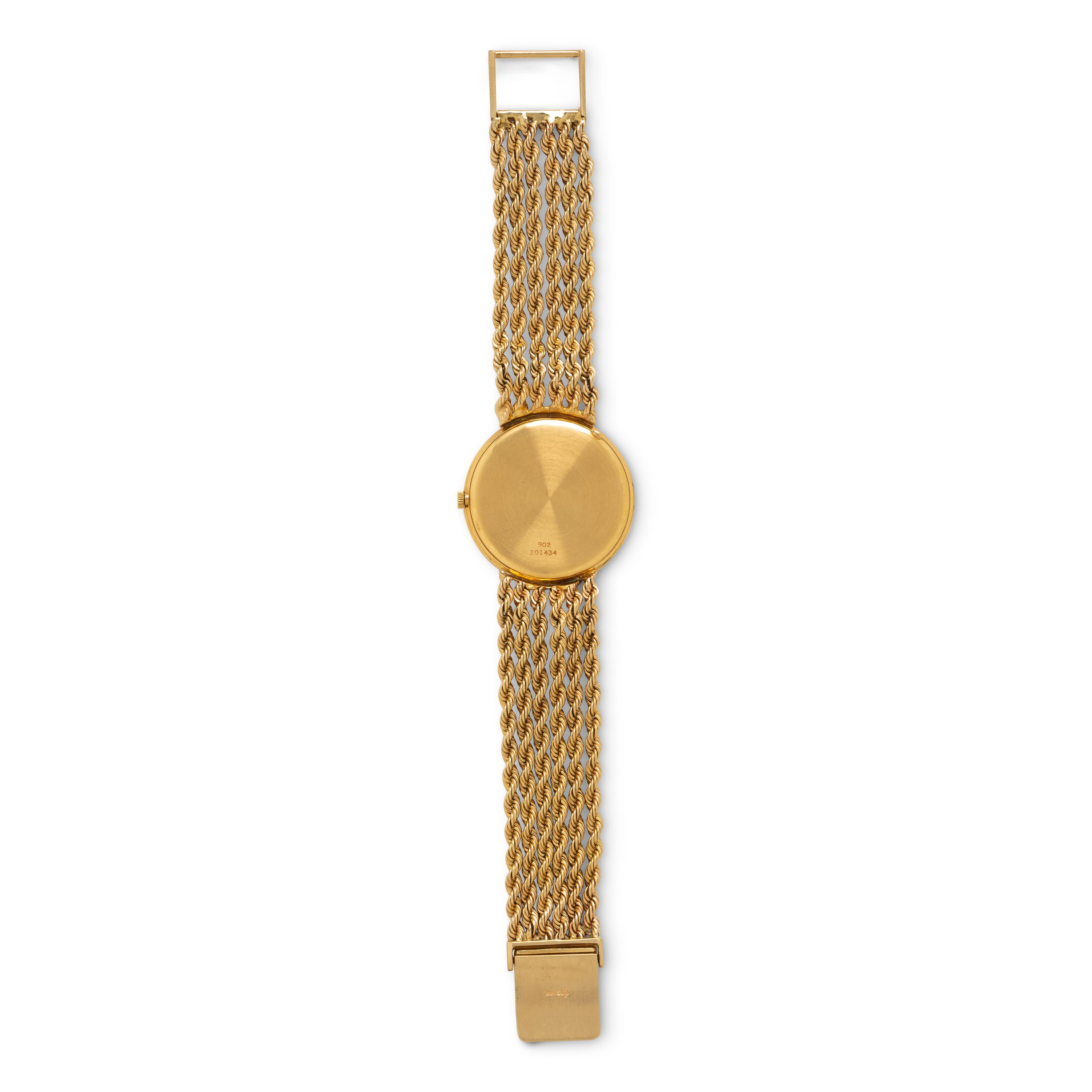 Piaget, Ref. 902, 18K Yellow Gold Watch with Tiger's Eye Dial