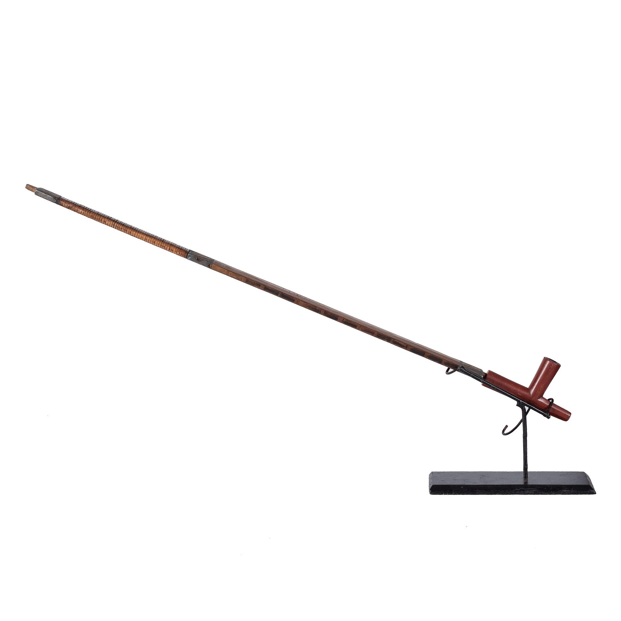Sioux Calumet Pipe Stem, with Catlinite Bowl