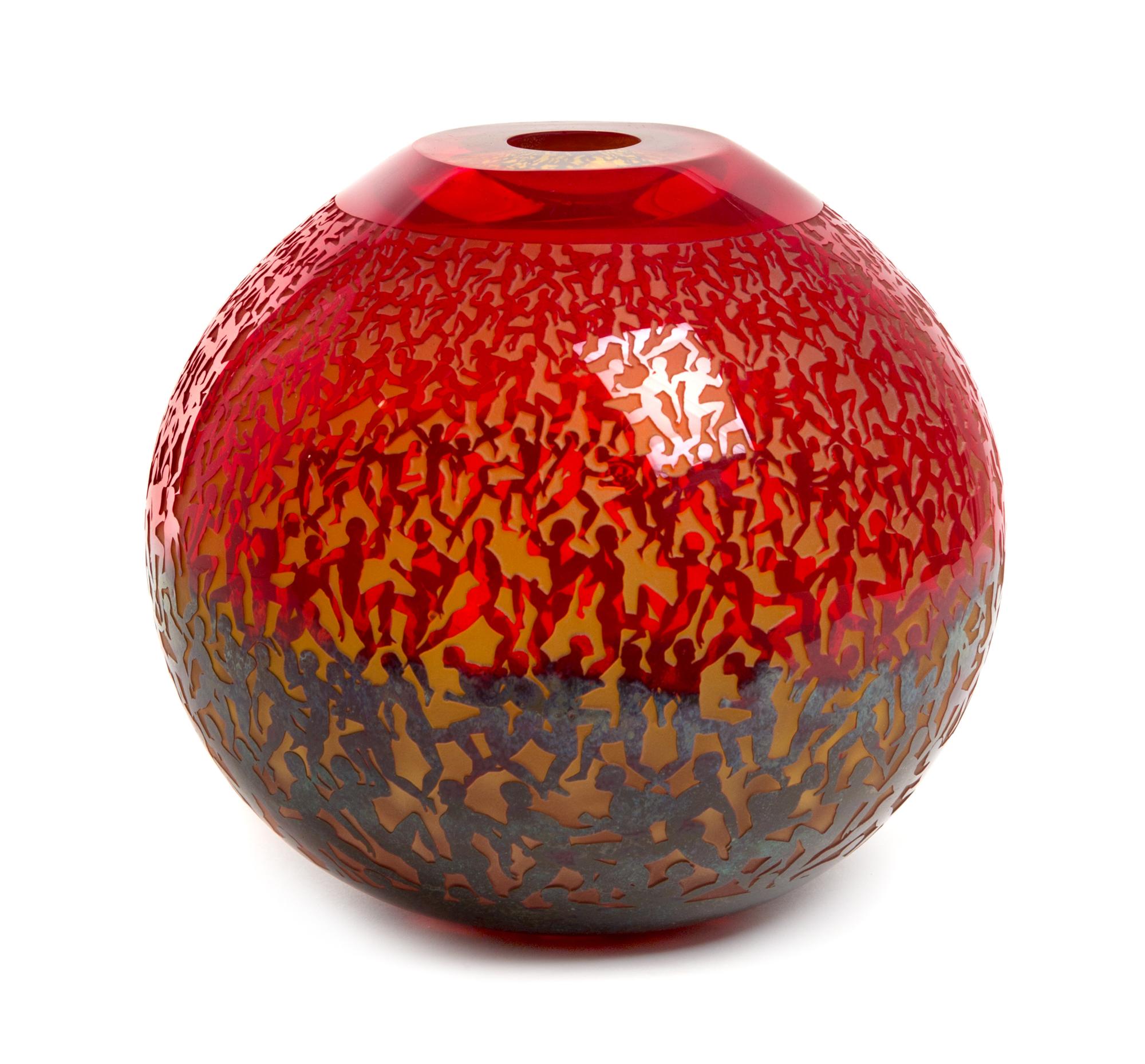 An American Studio Glass Vase Height 9 1/4 inches. — Duncan McClellan (b. 1967)
