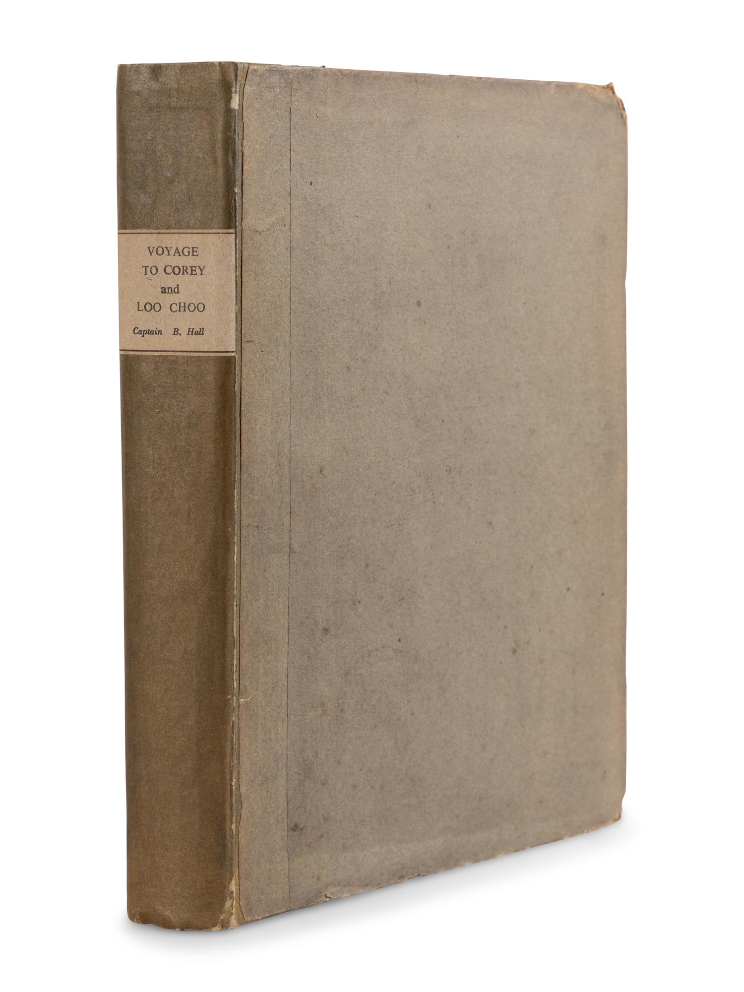 HALL, Basil, Captain (1788-1844). Account of a Voyage of Discovery to the West Coast of Corea, and the Great Loo-Choo Island... London: John Murray, 1818.