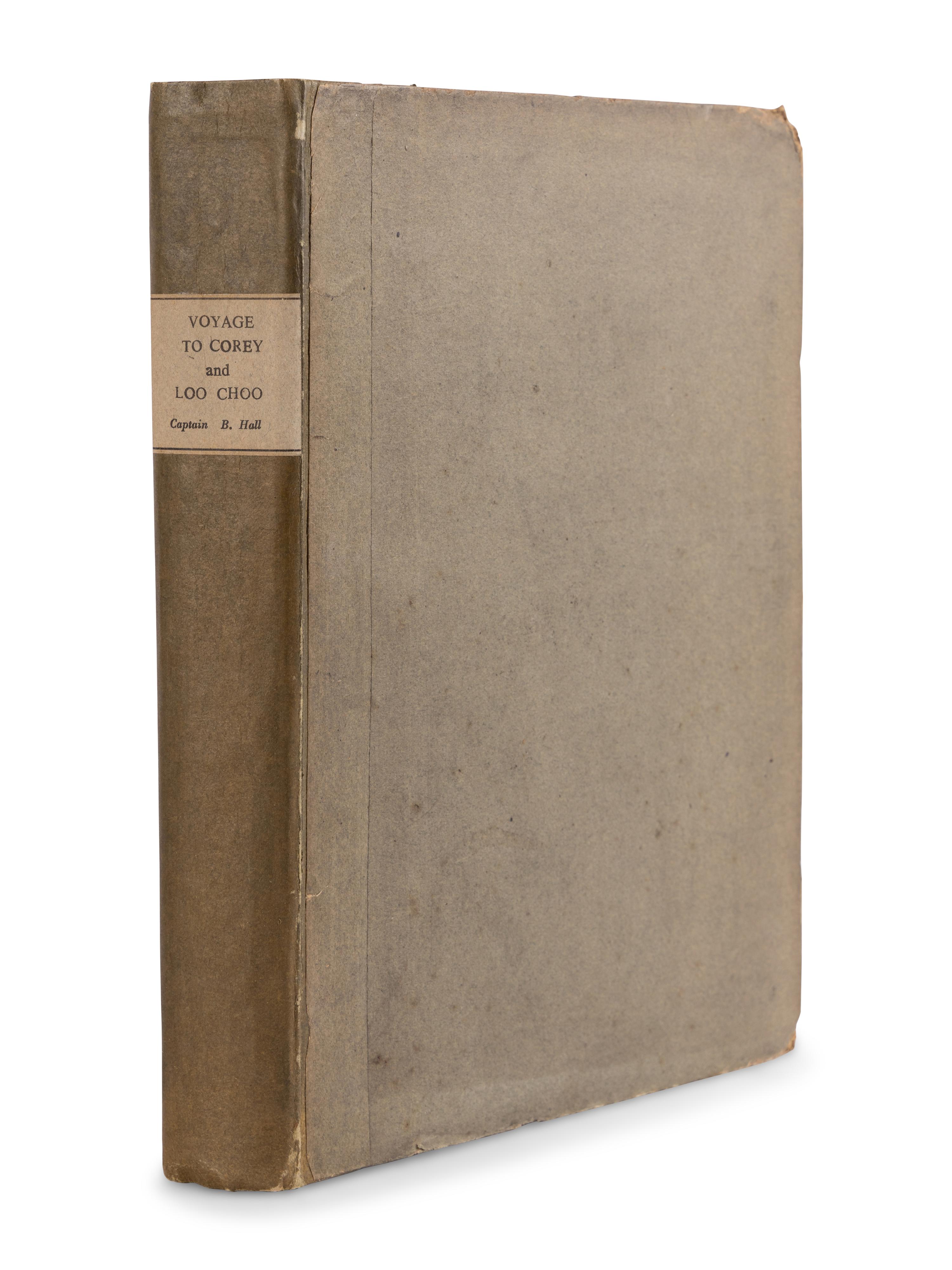 HALL, Basil, Captain (1788-1844). Account of a Voyage of Discovery to the West Coast of Corea, and the Great Loo-Choo Island... London: John Murray, 1818.