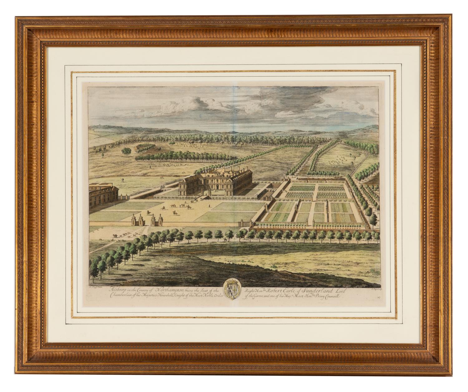 A Set of Eight Hand-Colored Engravings