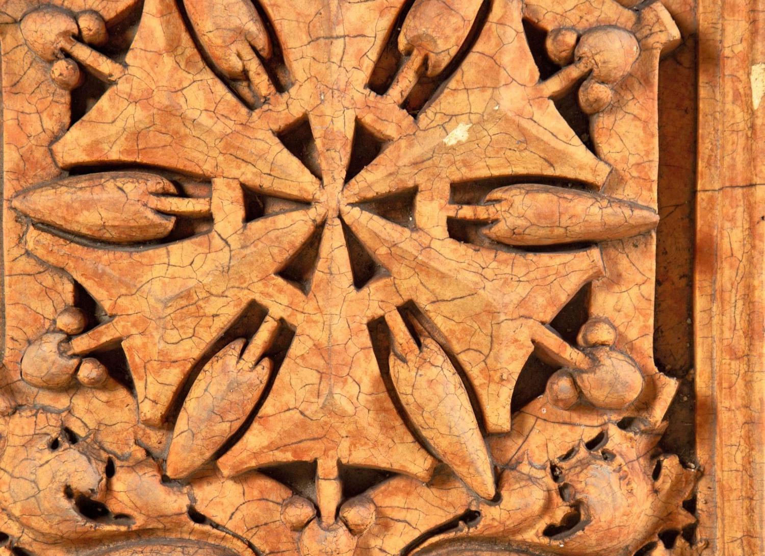 A George Grant Elmslie Designed Terra Cotta Block from the Thomas. A. Edison School in Hammond, Indiana
