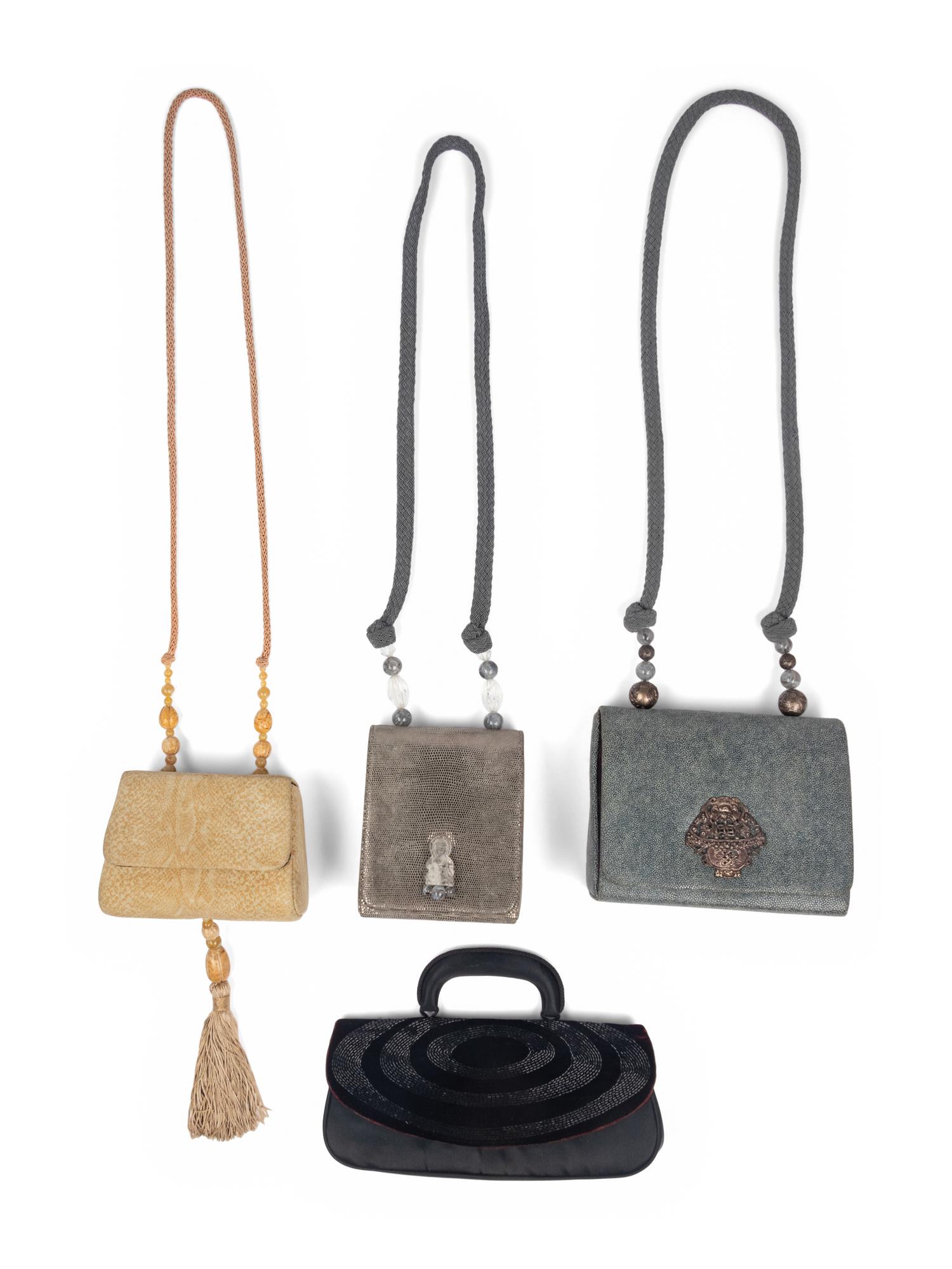 Four Rafael Sanchez for Geoffrey Beene Handbags