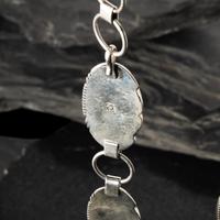 Nancy Custer (Diné, 20th century) — Sterling Silver and Turquoise Link Concha Belt
