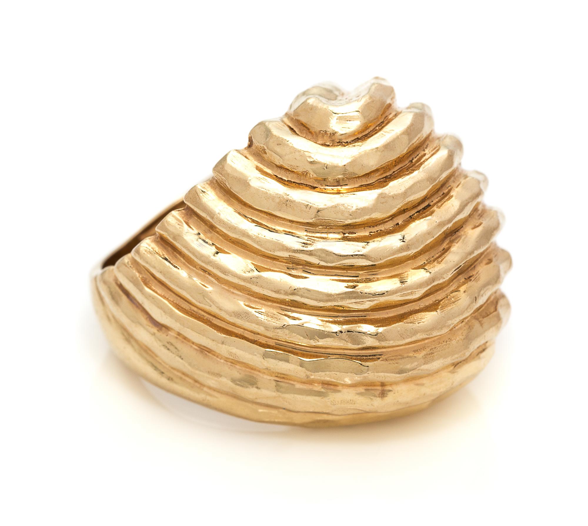 A 14 Karat Yellow Gold Ring, 10.10 dwts.
