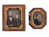[CIVIL WAR]. A group of 12 photographs, incl. CDVs of US Navy officers in civilian attire, a daguerreotype, and a tintype.