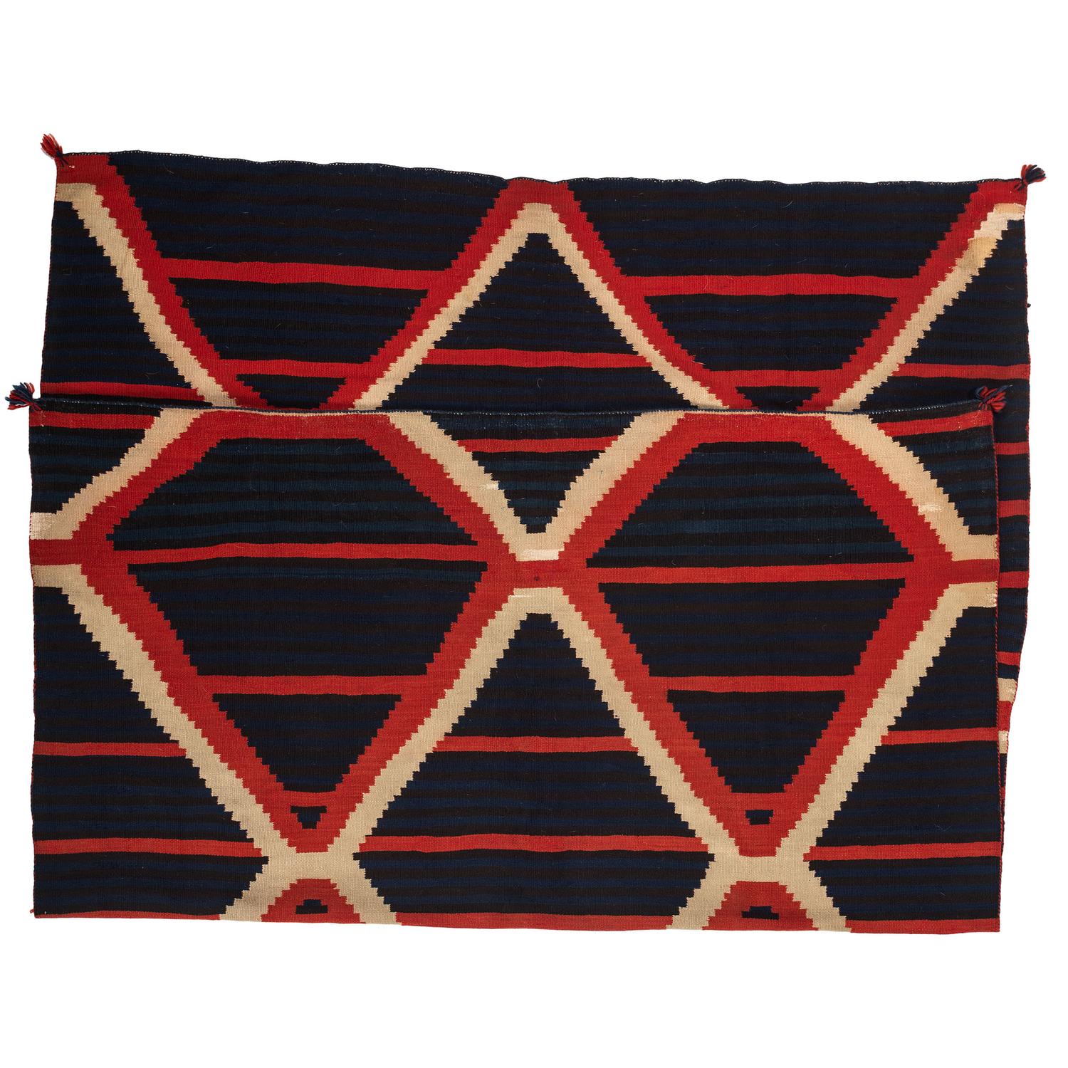 Navajo Late Classic Moki Pattern Serape / Rug