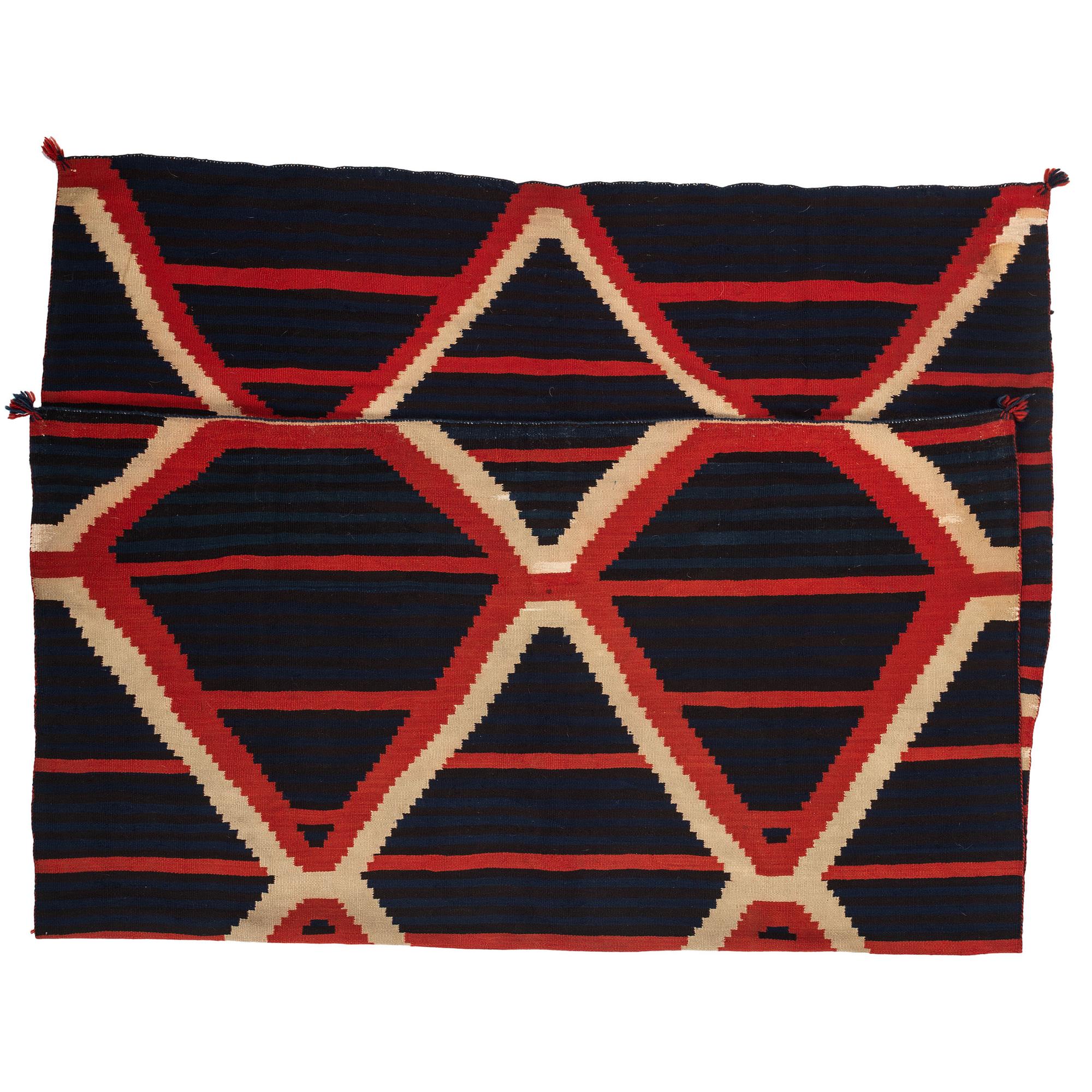 Navajo Late Classic Moki Pattern Serape / Rug