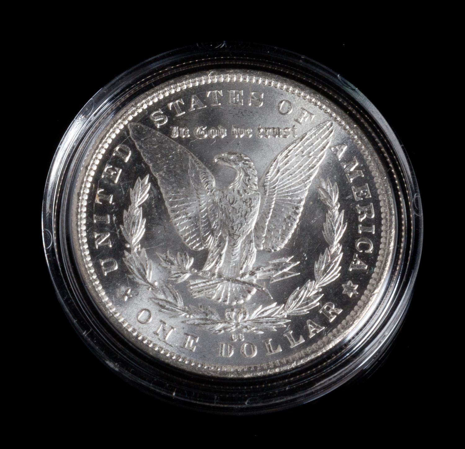 A United States 1885-CC Morgan Silver Dollar