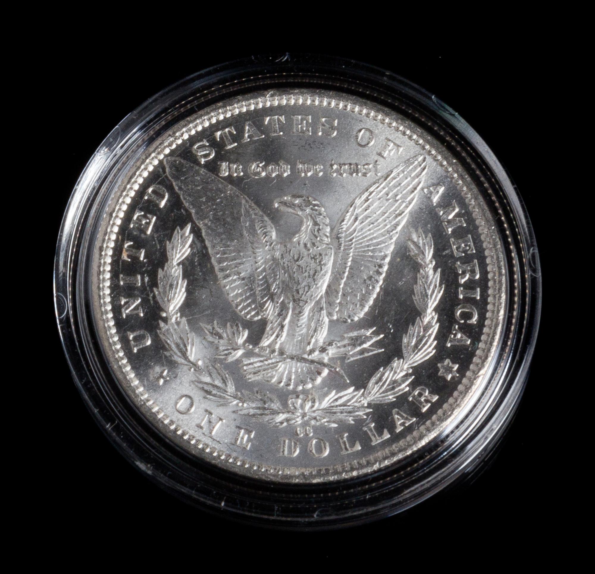 A United States 1885-CC Morgan Silver Dollar