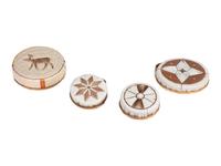 Anishinaabe Quilled Birchbark Boxes