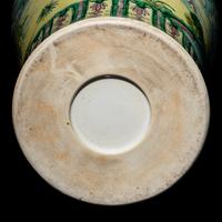 Two Chinese Famille Verte Porcelain Vases 瓷瓶兩件