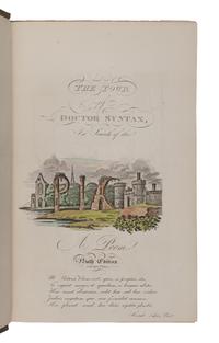 ROWLANDSON, Thomas (1757-1827), illustrator. -- COMBE, William (1741-1823). The First Tour of Doctor Syntax, in Search of the Picturesque . - The Second Tour of Doctor Syntax, in Search of Consolation . - The Third Tour of Doctor Syntax, in Search of a Wife . London: Nattali and Bond, [1855].