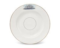 A French Porcelain Commemorative "Constitution" Soup Plate Made for the American Market
