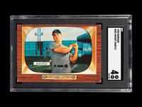 A 1955 Bowman Mickey Mantle Baseball Card No. 202 (SGC 4 VG-EX)