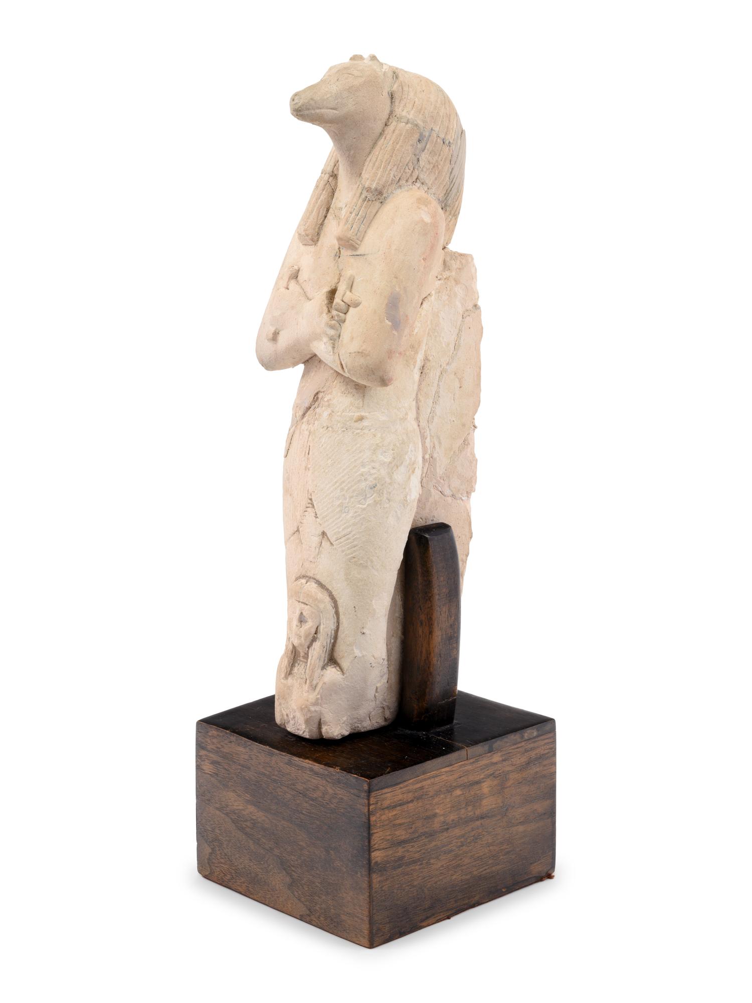 An Egyptian-Style Stucco Figure of Anubis