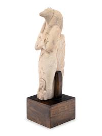 An Egyptian-Style Stucco Figure of Anubis